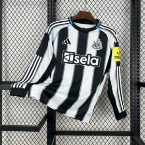 Newcastle United 2025/26 Home Long Sleeves Jersey