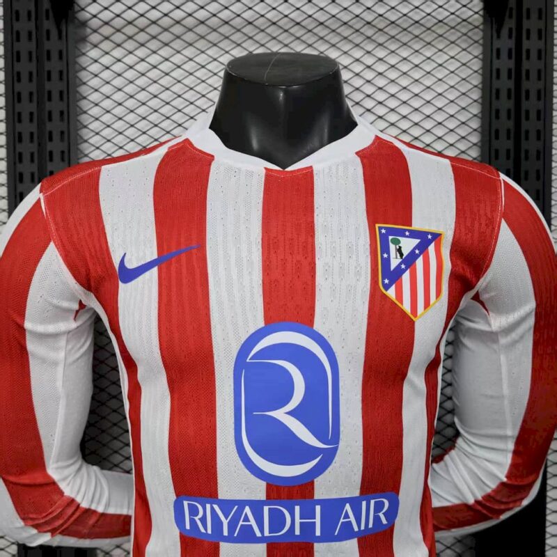 Atletico Madrid 2025/26 Home Long Sleeves Jersey Player Version - Image 9