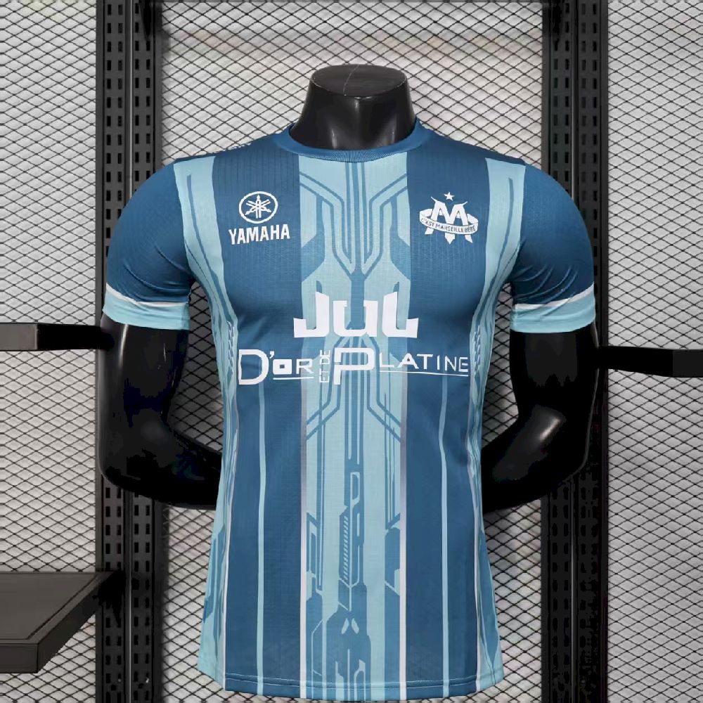 Olympique Marseille 2025/26 Blue Jersey Player Version