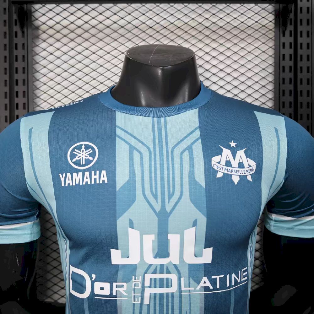 Olympique Marseille 2025/26 Blue Jersey Player Version - Image 4