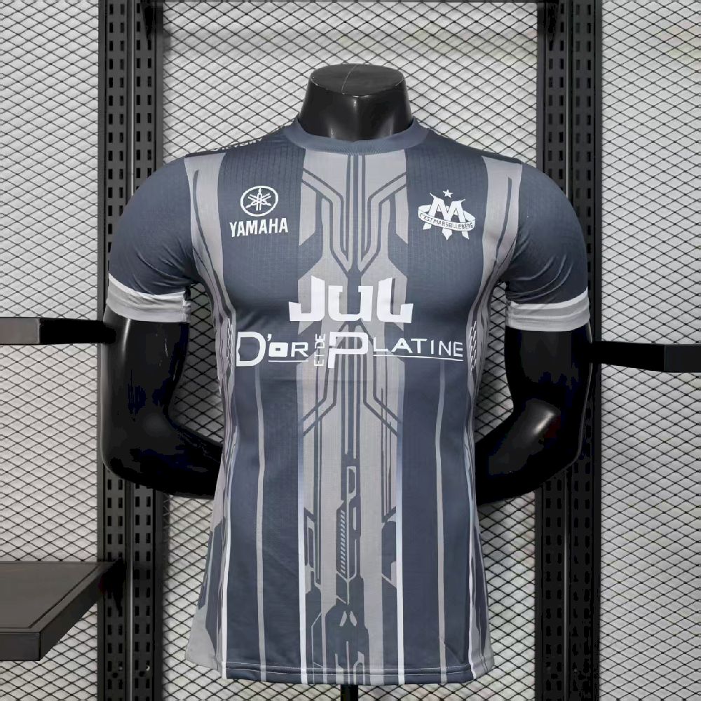 Olympique Marseille 2025/26 Grey Jersey Player Version