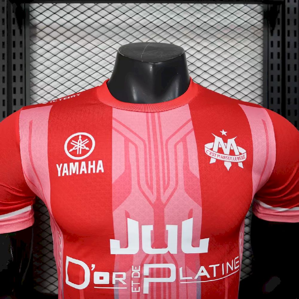 Olympique Marseille 2025/26 Red Jersey Player Version - Image 5