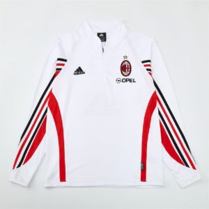Unisex AC Milan 2003/04 1/4 Zip Sweatshirt Retro Style