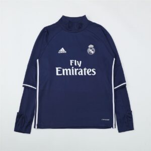 Unisex Real Madrid 2016/17 1/4 Zip Sweatshirt Retro Style