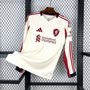 Mens Liverpool 2025/26 Away Long Sleeves Jersey