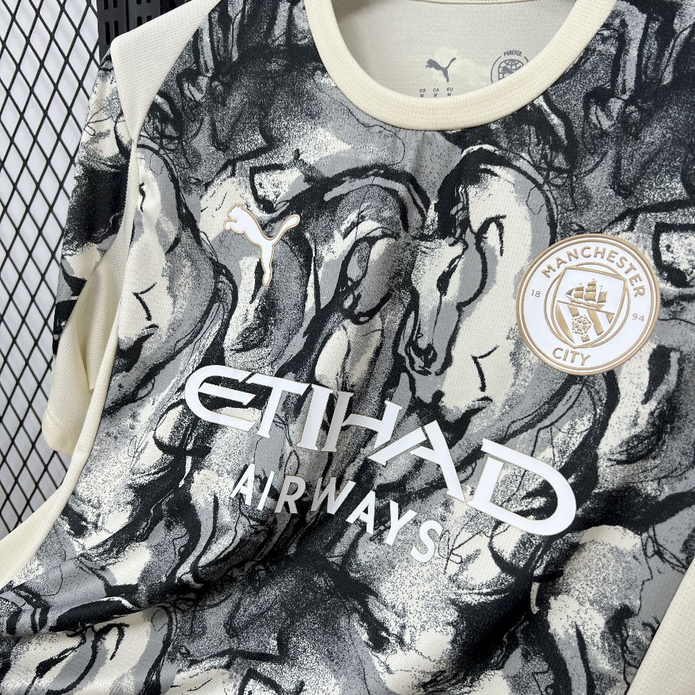 Mens Manchester City 2025/26 Year of the Horse Special Edition Jersey - Image 2